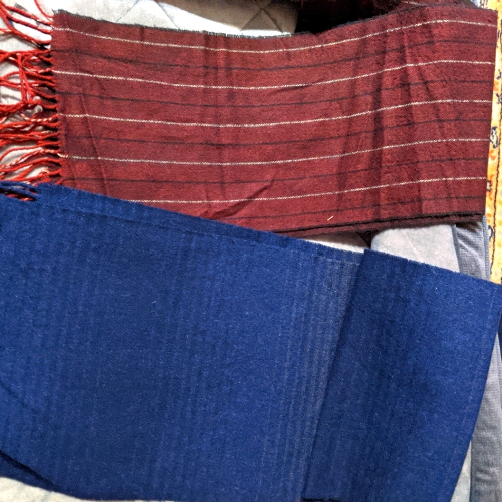 2 Vintage Wool Designer Scarves - Jasper Conran